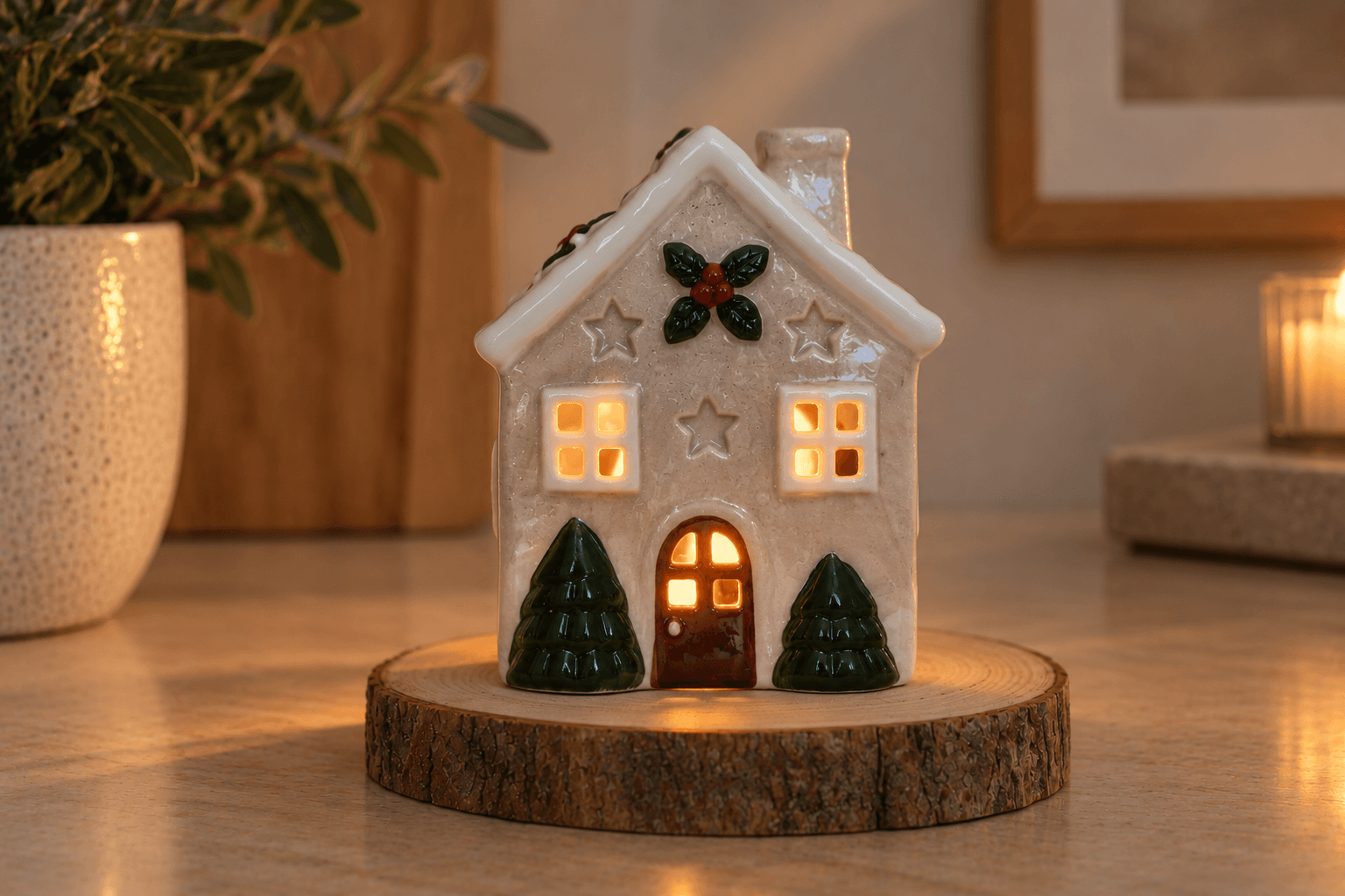 Small Festive Candle House