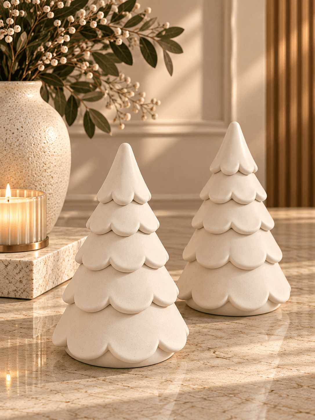 Christmas Tree Candle - Sandalwood Vanilla